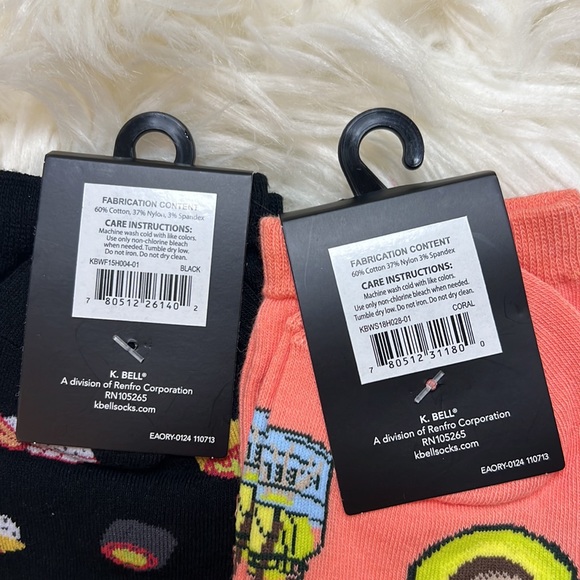 K. BELL SOCKS avocado 🥑 and sushi 🍣 - Picture 2 of 2